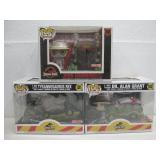 Three Funko POP! Jurassic Park Vinyl Figurines