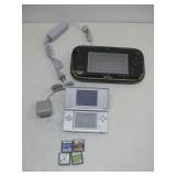Nintendo DS W/Charger & WiiU Both Power On