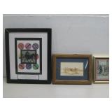 3 Framed Prints & Paintings Largest 9.5' x 11.5'