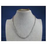 Two Rhinestone Goldtone & Silvertone Necklace