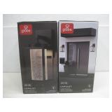 Two NIOB Globe Capulet Outdoor Wall Sconce