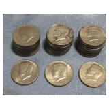 Thirty Kennedy Half Dollars