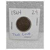 1864 Two Cent Coin