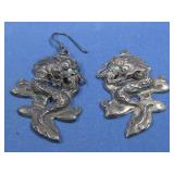 Dragon Earrings Hallmarked
