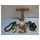 Rosaries & Religius Jewelry, Wood Wall Art Saint