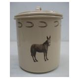 Marble Canyon Enamelware Canister W/Lid 6'