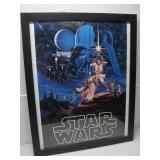 Vtg 1977 Star Wars Hildebrandt Framed Poster