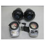 Two Vtg ScubaPro Automatic Decompression Meters