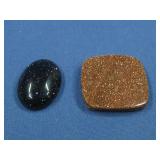 Goldstone/BlueGoldstone Tumbled Cabochons