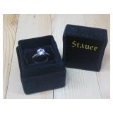 Stauer Sterling Silver Cz Avalon Ring Hallmarked