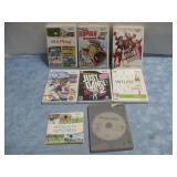 Eight Nintendo Wii Video Games Untested