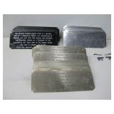 Various Metal Plates ' Parts Of Dismantled See