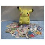 Pikachu Plush Doll W/Assorted Pokemon Cards