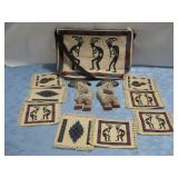Kachina Purse Coasters W/10' Sand Art See