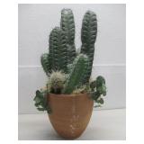 Faux Cacti In Planter 28' Tall