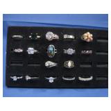 Seventeen Assorted Fashion Rings