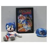 Sonic The Headgehog Wall Art Backpack & Hat