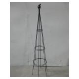 Metal Outdoor Trellis Decor W/Bird 65'