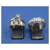 Two Bridal Ring Sets 14KTGE Hallmarked