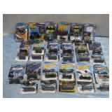 Twenty-Eight NIP Hot Wheels Batman, Power Rangers