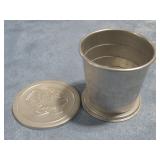 Vtg Collapsible Aluminum Girl Scouts Cup