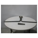 Vtg Railroad Rail Tongs & Wood Splitting Wedge