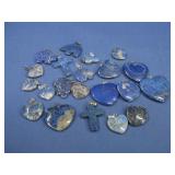 20 Assorted Lapis Pendants