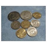 Eight Clad Dollar Coins