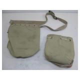Two Canvas Military Pouches