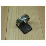 Sterling Silver Tested Turquoise Chip Ring