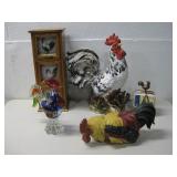 Assorted Rooster Kitchen Decor Statues & More See