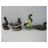 Two Vtg Handpainted Ducks Tilso See Info