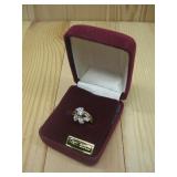 14KT Gold Marquise Diamond Tested Ring Hallmarked