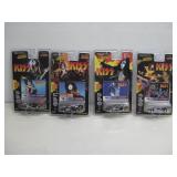 Vtg Complete Set NIP '97 KISS Diecast Cars