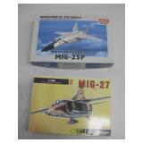 2 Model Plane Kits Hobby Craft,Academy Minicraft
