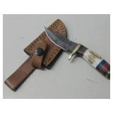 Damascus Knife W/Sheath 6'