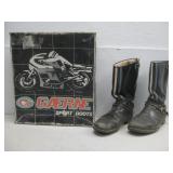 Vtg Gaerne Leather Motorcycle Racing Boots See