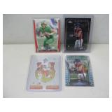 Four NFL Football Bo Nix Rookie Cards
