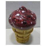 Ceramic Icecream Cone Cookie Jar 11' See