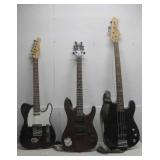 Three Electric Guitars Observable Wear See Info