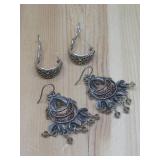 S.S. Chandelier & Avery French Clip Earrings See
