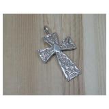 Sterling Silver Navajo Cross Pendant Hallmarked