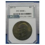 PCI Graded 1977-D Eisenhower Dollar