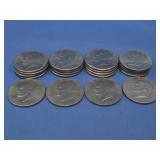 Twenty 1776-1976 Bicentennial Eisenhower Dollars