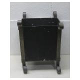 Metal Flower/ Plant Pot 1W/Copper Trim See Info