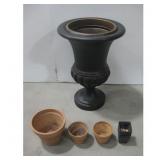 Large Poly Resin Urn Planter 20' x 29' See Info