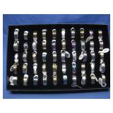 50 Stainless Steel Multicolors Rings
