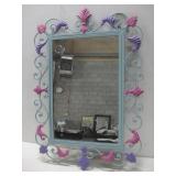 Handpainted Metal Framed Mirror 36' x 24'