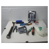 NIP Chrome & Rubber Handlebar Grips, Cable Ties