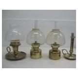 Two Vtg Hans - Agne Jakobsson AB Oil Lamps See